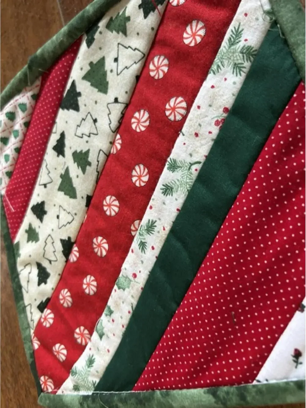 Set of 3 Christmas Handmade Quilted Pot Holders